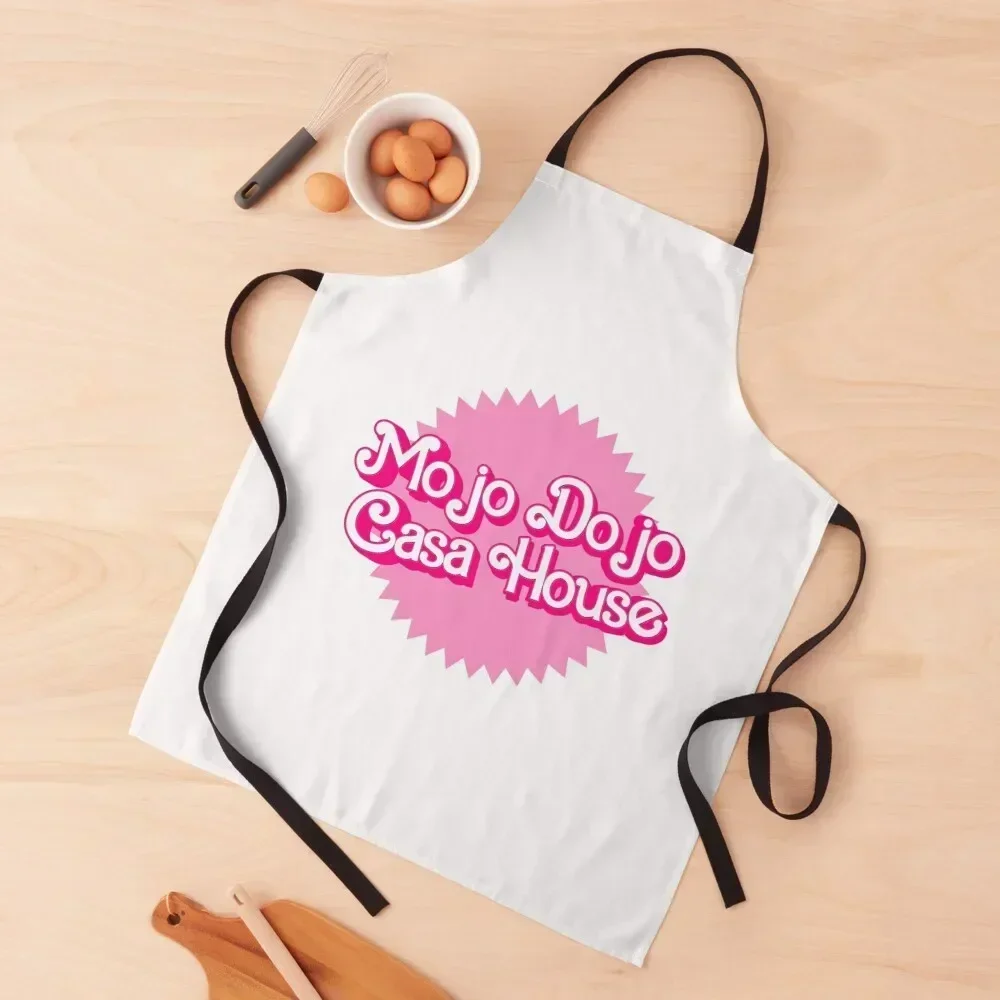 

Mojo Dojo Casa House Apron Men gift Smock for hairdressing Kitchen Items Chef Uniform For Men Apron
