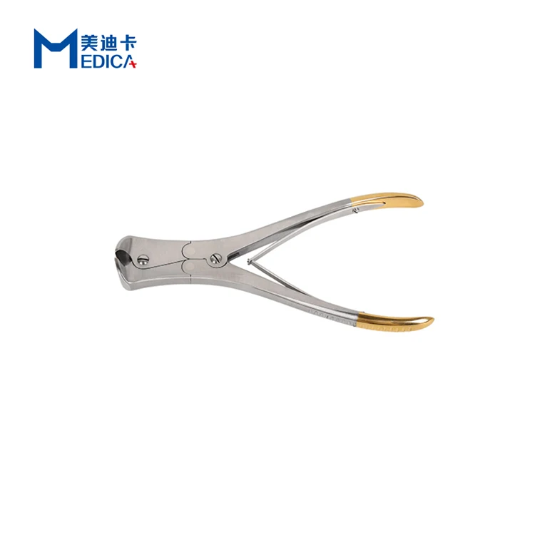 Orthopedic surgical Instruments End Cutting Wire Scissors TC gold