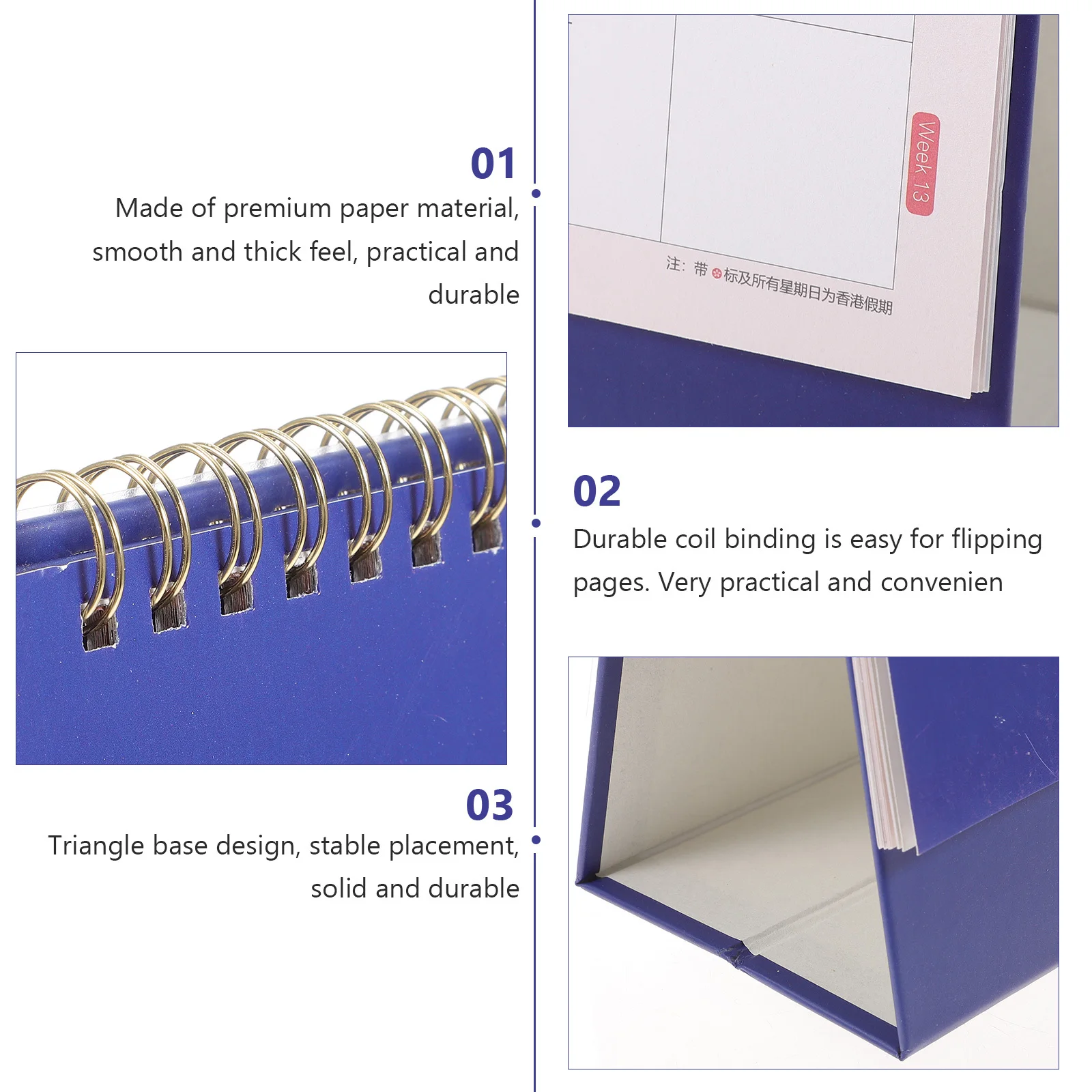 

Business Calendar Thick Paper Iron Base Tabletop Monthly Calendar For Office Home Decor Desktop Organizer Planning Tool