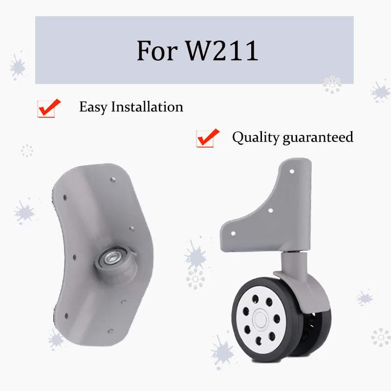 

For W211 Heavy-Duty Luggage Wheels Reinforced Bearings Anti-Disengagement Design Anti-Slip & Wear-Resistant Replacement Wheel