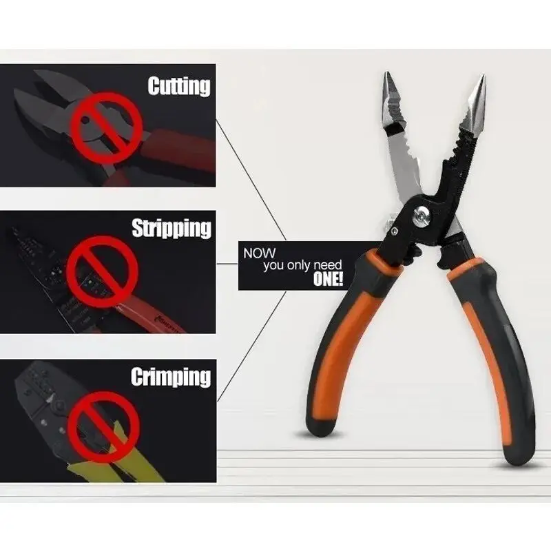 SHEFFIELD S035057 5-in-1 Multifunctional Wire Stripping Pliers Electrician Special Tools Electrician Plier