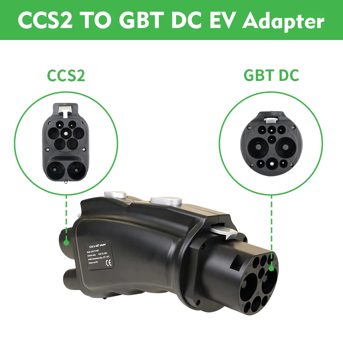 wholesale CCS2 to gbt ev adapter for byd New Energy Electric Vehicles 250a 1000v  DC fast charger Free technical support upgrade