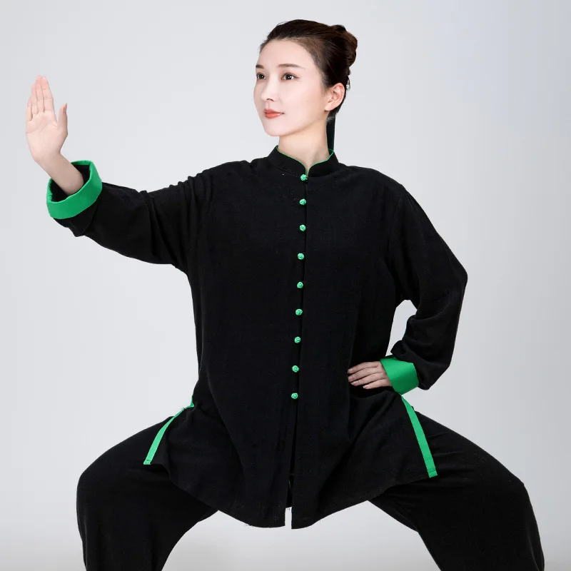 

Chinese Martial Arts Performance Tai Uniform Gong fu Wushu Suit Taiji Clothing Women's New High-End Exercise Men's Winter