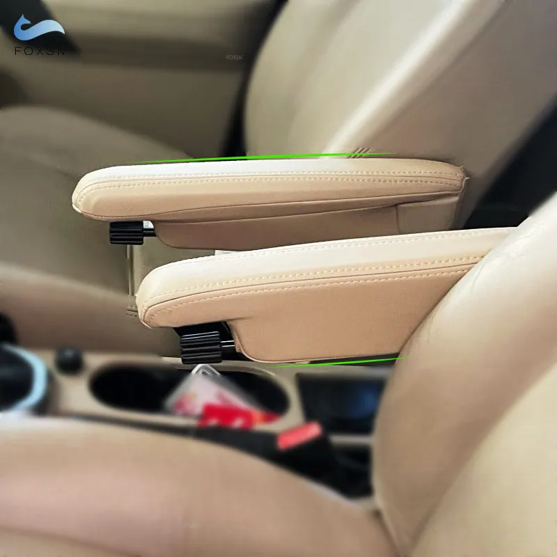 Car Accessories Driver/Passenger Side Seat Armrest Handle Cover Beige Microfiber Leather For Land Rover Freelander 2 2007-2015