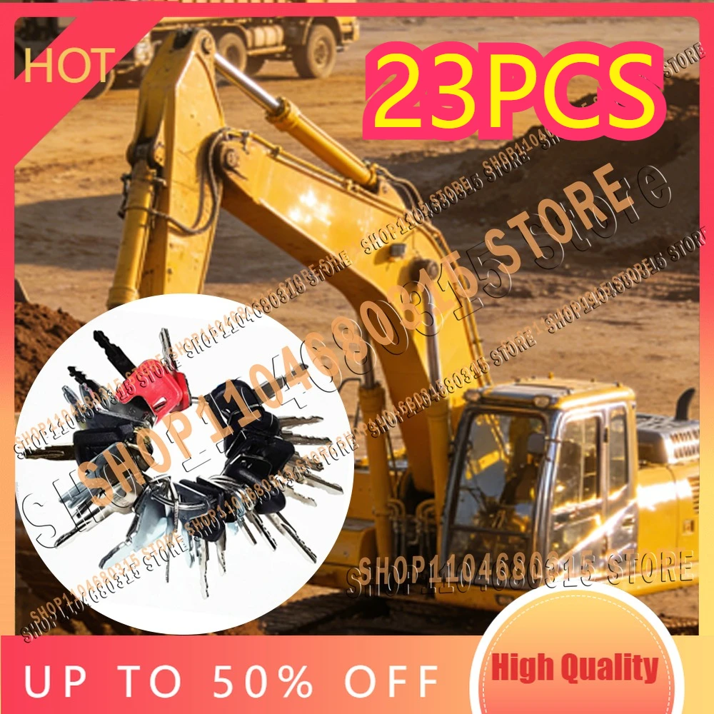 Heavy Equipment Construction Ignition Key Set for BOBCAT Hita Kobelco Daewoo Komatsu Excavator Dozer Backhoe Forklift 23PCS