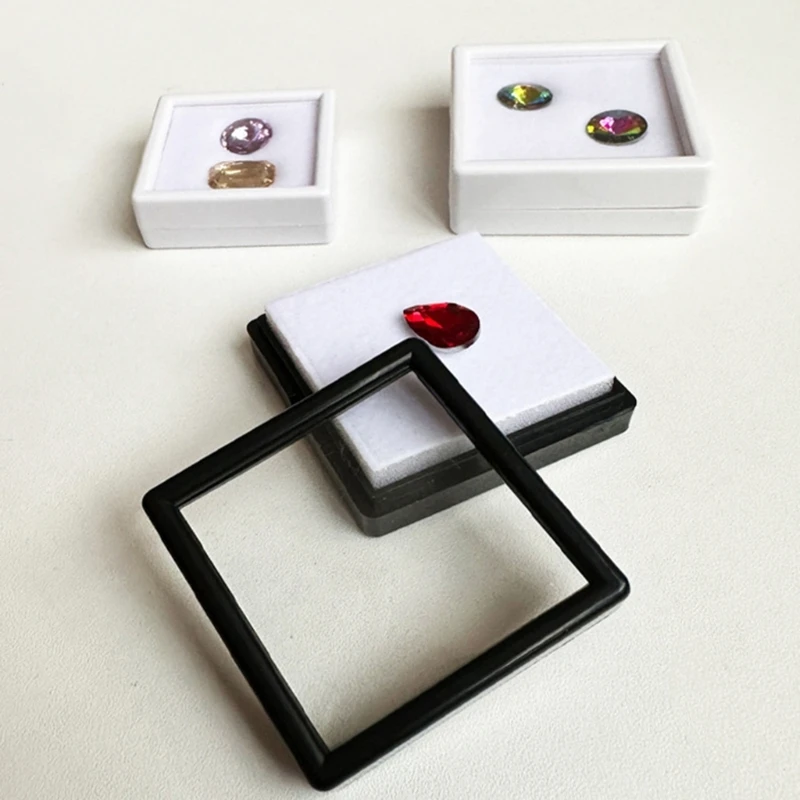 

Q5WE 35 отсеков пластиковый квадратный лоток для ювелирных изделий для колец, камней, серег