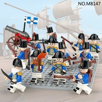 12 Royal Navy Expedition M8147 medieval soldiers' weapon accessories cannon small particle building block toys holiday gifts