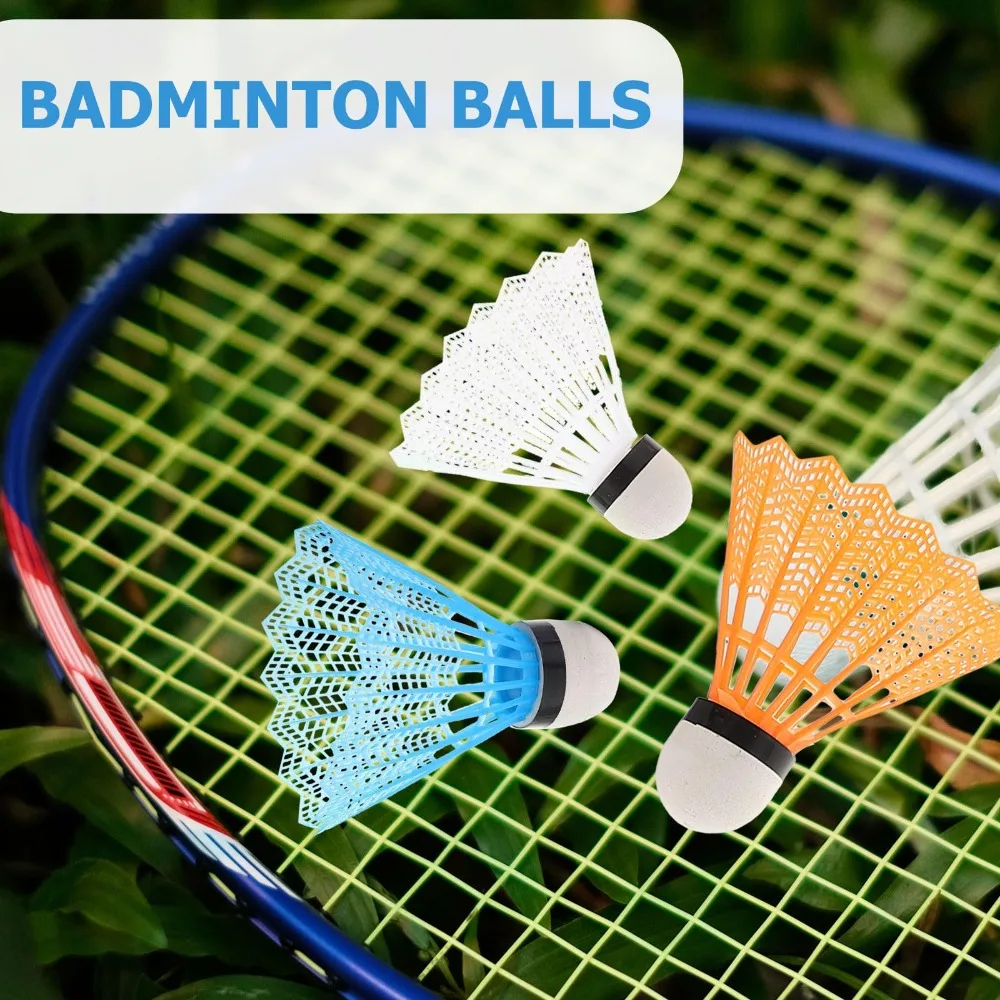 6Pcs Colorful Badminton Shuttlecocks Flying Stability Badminton Balls Outdoor Sports Badminton Accessories Durable Badminton