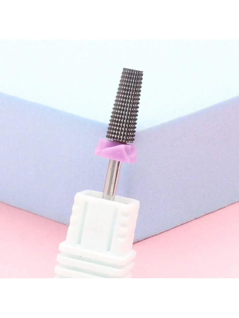 1 Stück 3XF Hartmetall-Nagelbohrer, Nagelschleifkopf aus Wolframstahl für elektrische Maniküre-Maschine, professioneller Acrylnagel