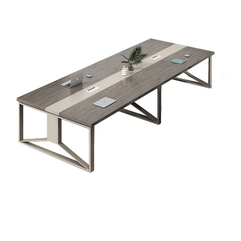 Conference table Long table Simple modern business strip reception table Shenzhen meeting room negotiation  chair