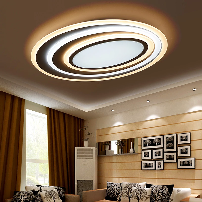 Dimming+Remote Control Modern Led Ceiling Lights For Living Room Bedroom 3 Color Temperature New Design Ceiling Lamp Fixtures