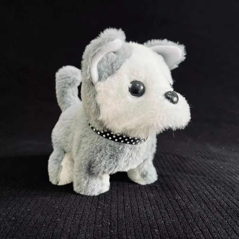 1Pcs Child Friendly Leashed Puppy Doll, Electronic Barking and Walking Plush Toy as Gift