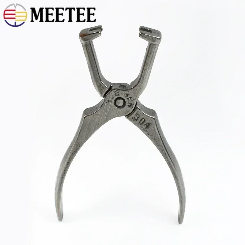 1Pc Meetee 304 Stainless Steel Metal Zipper Repair Pliers Zippers Install Stop Bags Clothes Zips Tools DIY Sewing Accessories