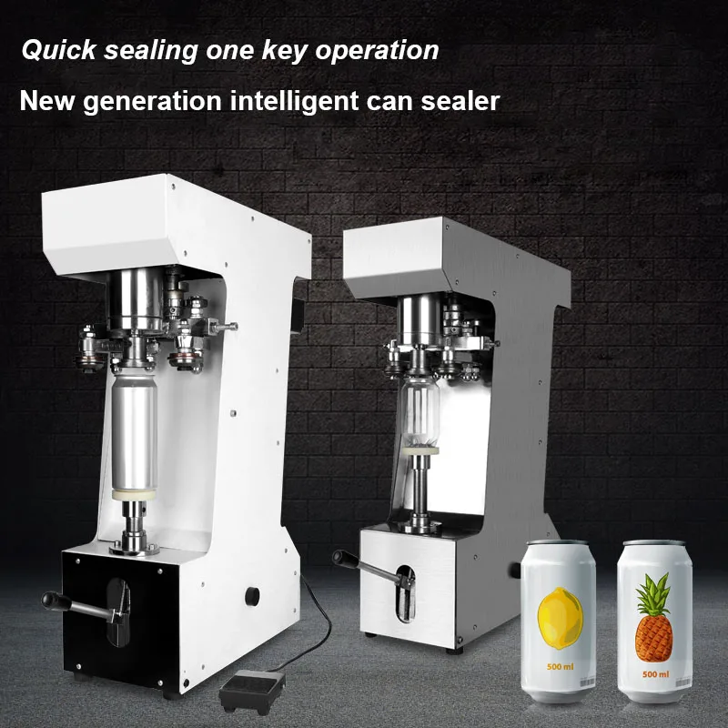 

Stainless Steel Tin Cans Capping Machine Plastic Aluminum Can Sealing Machine Food Beer Sealer