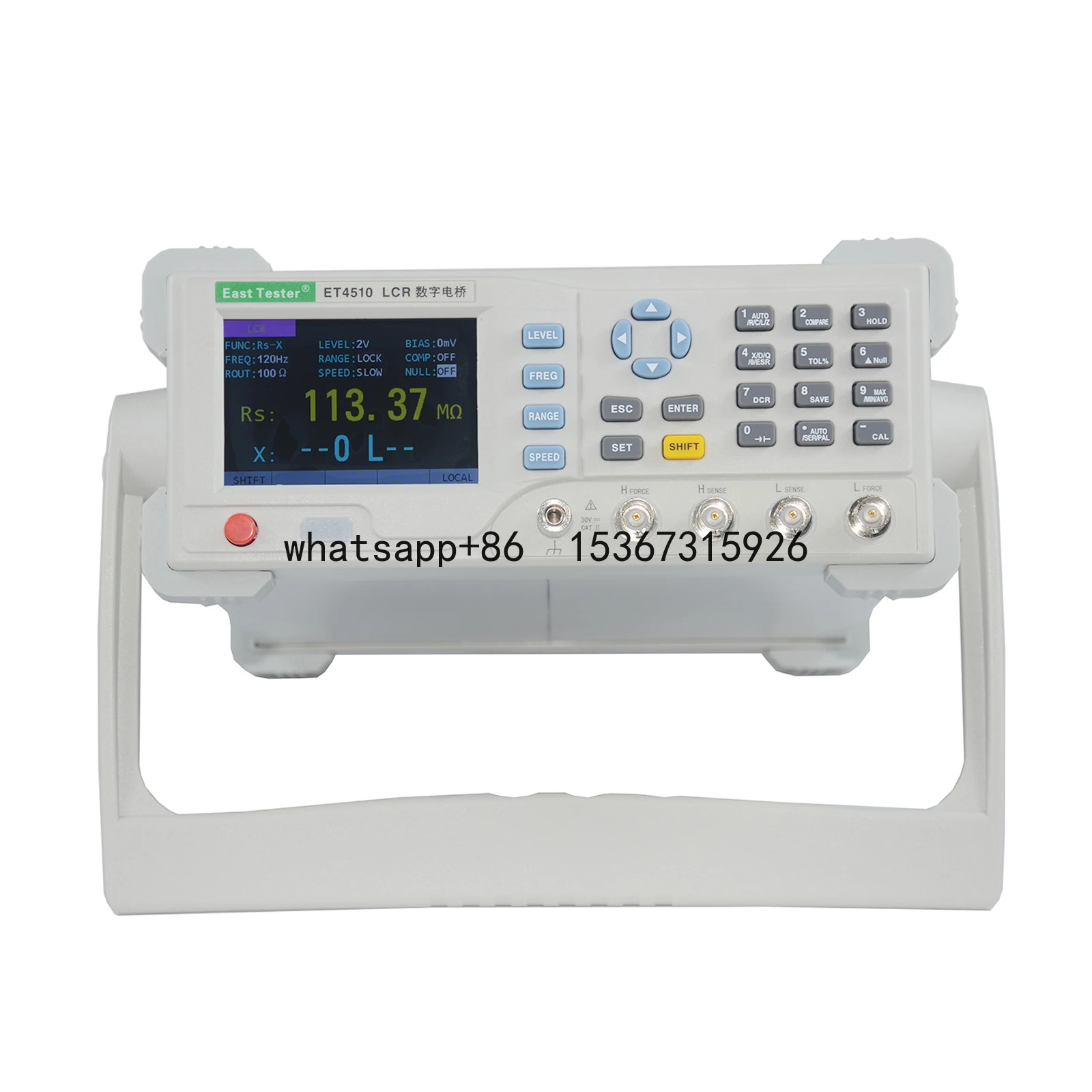 

Table LCR Digital Bridge ET4510 Tester High Precision DC Resistance Inductance Frequency Capacitance Meter Measurement Detector