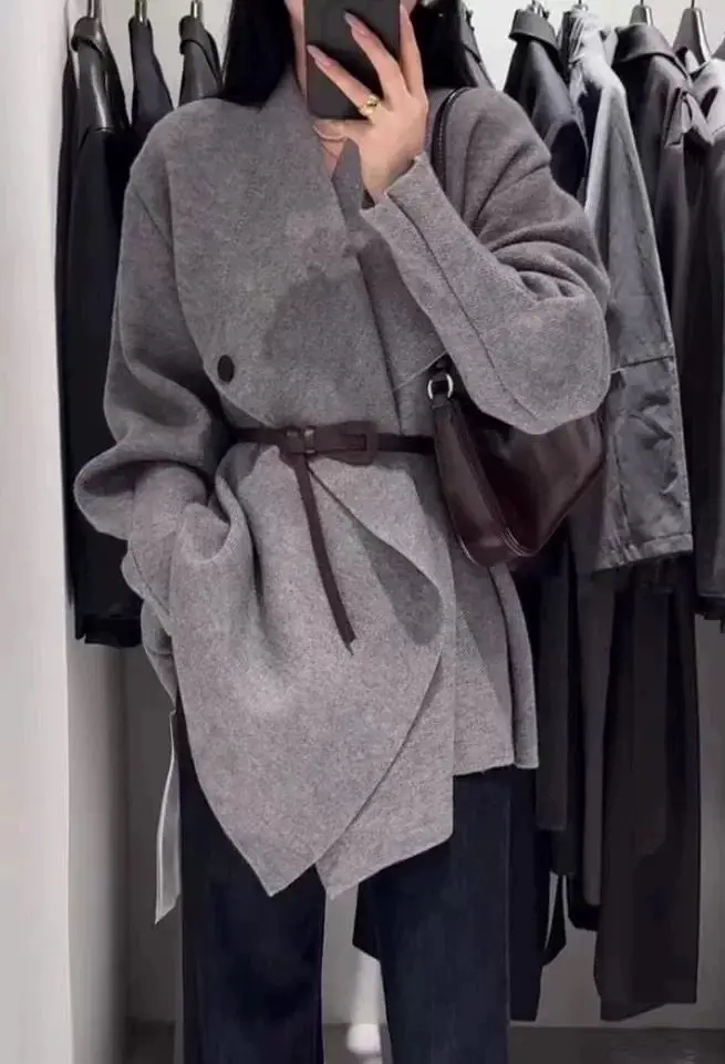 البلوزات لاعبا بالأزرار النسائية سترة Y2K امرأة نقية مزيج شل زر المجهزة المؤتمر الملونة الحد الأدنى أنيقة الحلو