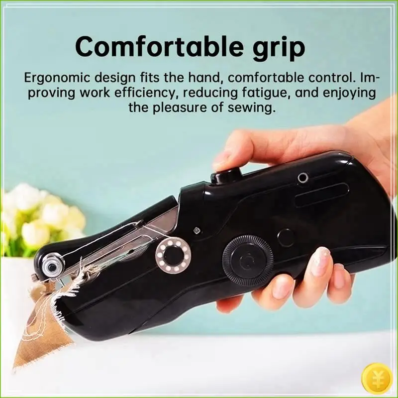 ماكينة خياطة محمولة، مفتاح كهربائي، سهلة التشغيل، ماكينة خياطة صغيرة محمولة، ماكينة خياطة للمبتدئين