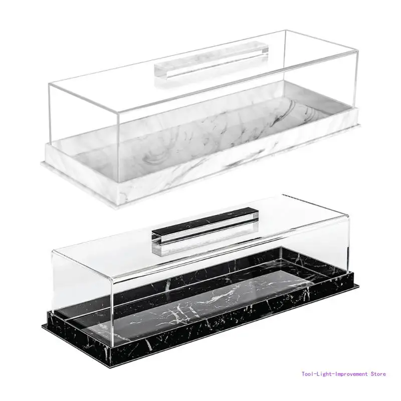 C63E Clear Lid Acrylic Cake Holder Dustproof Cake Stand Suitable for Cake and Dessert