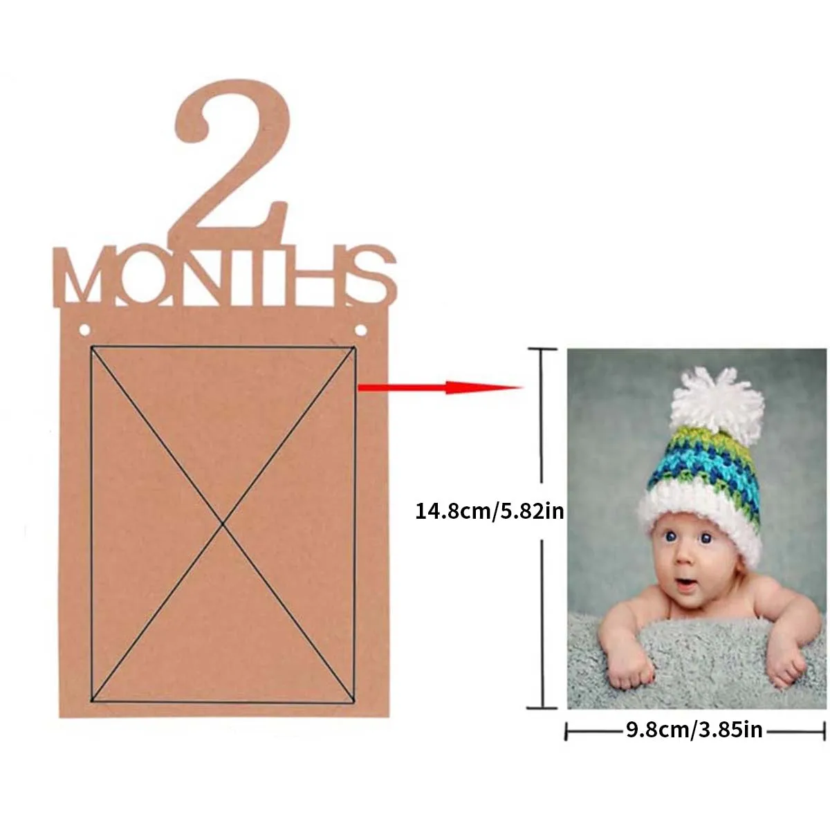 First birthday 12 months photo pull flag newborn growth record photo photo props decorated banner