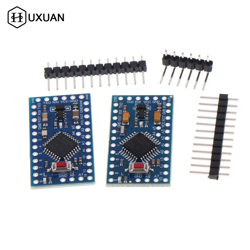 Pro Mini Atmega328P Development Board 3.3V 5V Dual Voltage Selectable Compact for Smart Home Controller Kit