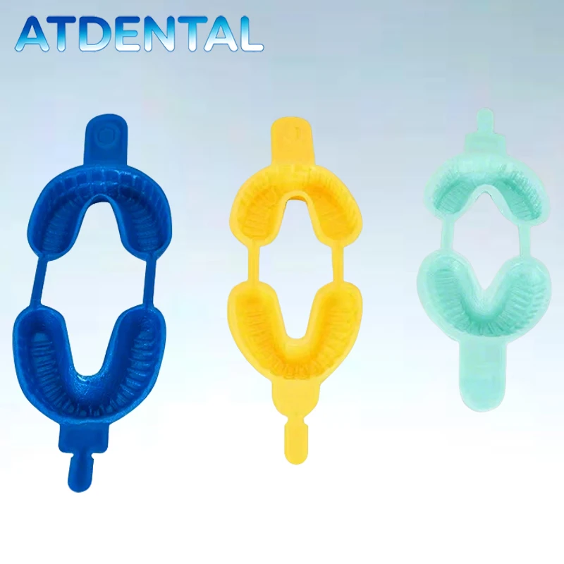 

50pcs Dental Fluoride Foam Trays - Disposable, Assorted Sizes L/M/S for Precise Fluoride Gel Application