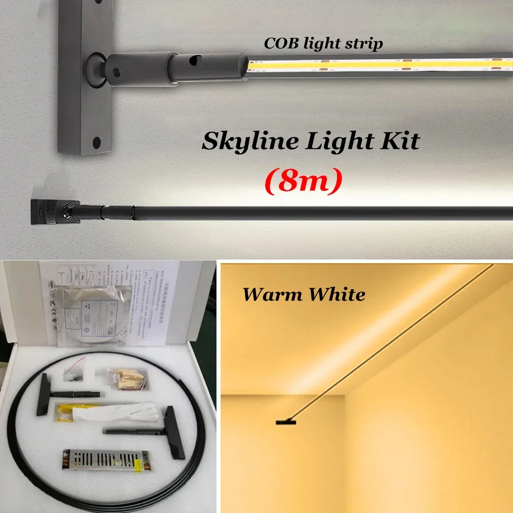 khelse Led Stahl Bar Licht Aluminium Profil für Led Licht Streifen Innen Wohnzimmer Schlafzimmer Decke Wand Diy Dekor Lineare Licht Streifen 7