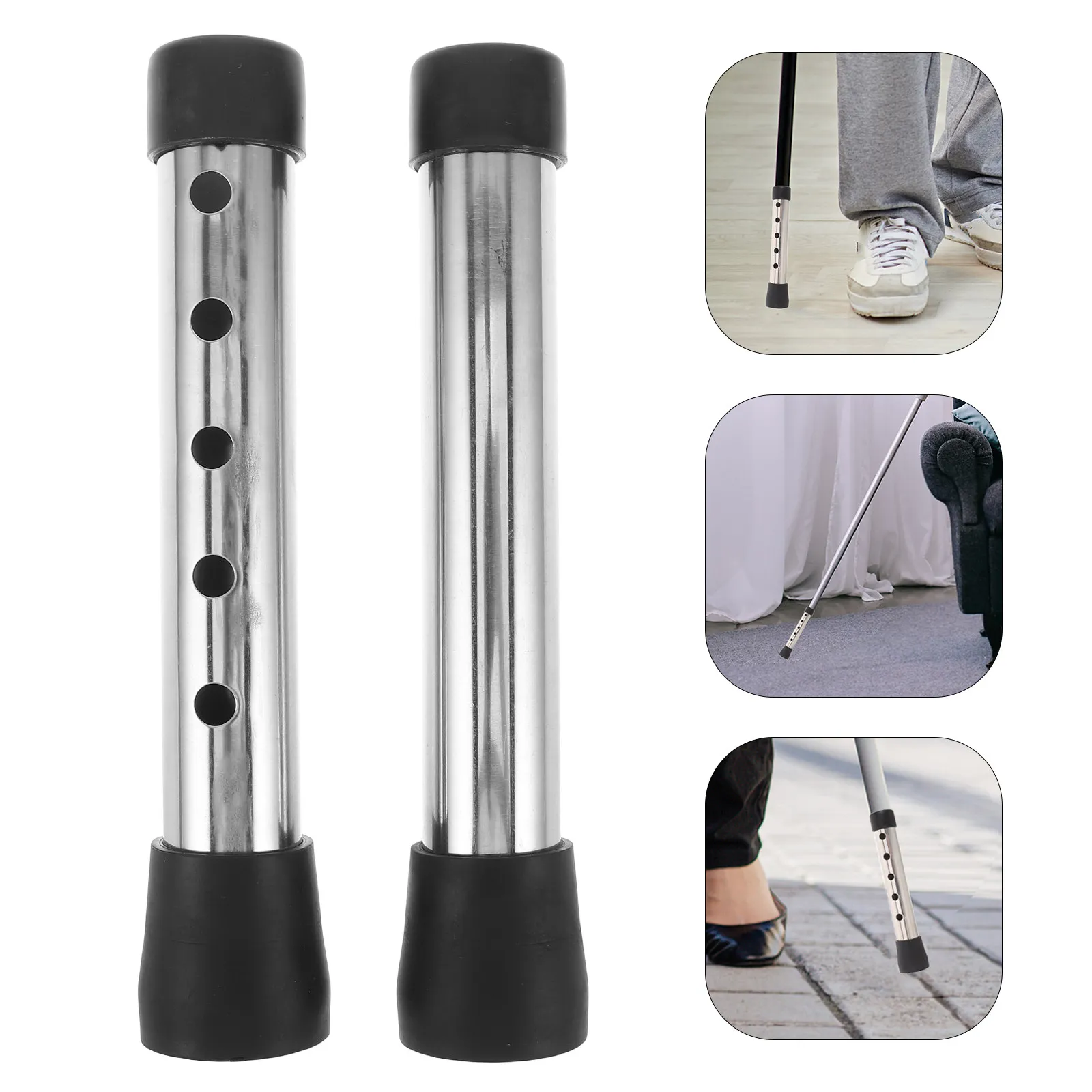 

2pcs Adjustable Leg Supports For Metal Replacement Parts Compatible With Folding Walkers Mobility Aid For