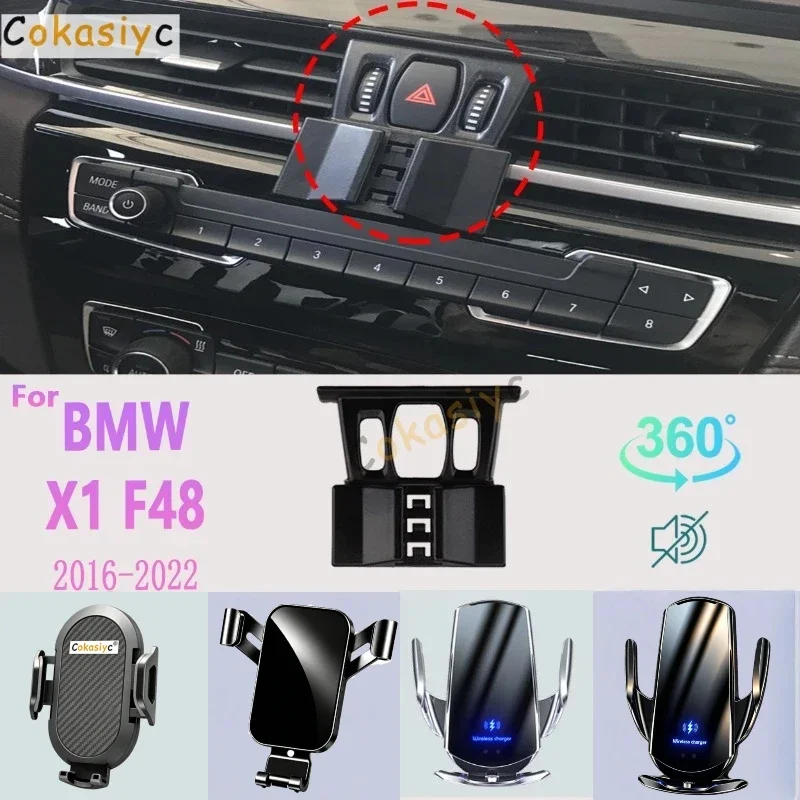 Car Car Phone Holder For BMW X1 F48 2016 2017 2018 2019-2022 Mobile Phone Support Car Mounts Wireless Charging Car Accessories - Aliexpress Deal