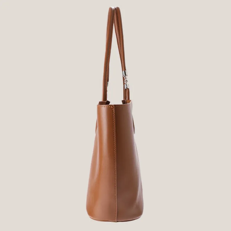 Bolso de mano de Pu de gran capacidad para mujer, bolsos de hombro versátiles, bolso escolar de viaje de clase de Color sólido para estudiantes, coreano, nuevo