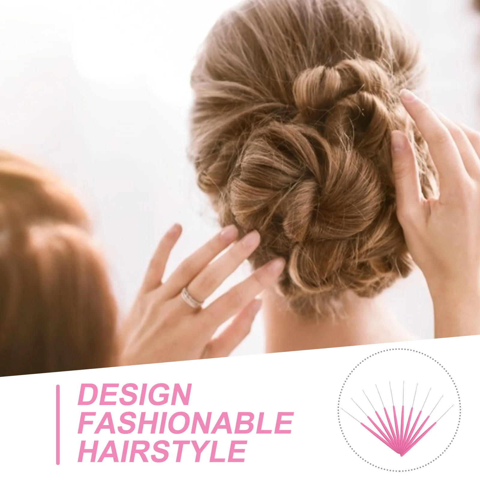 

20Pcs Hair Extension Tool Plastic Handle Sturdy Crochet Needle Lightweight Braiding Pulling Hook Tool for DIY Hairstyling