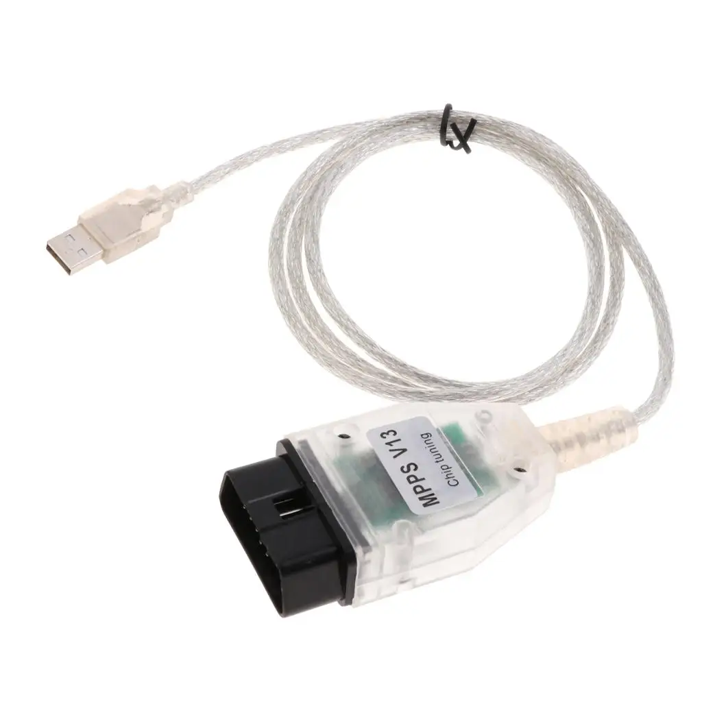 USB OBD2 Diagnostic Cable MPPS V13 16pin Car OBDII Connector for Engine ECU Programming and Tuning