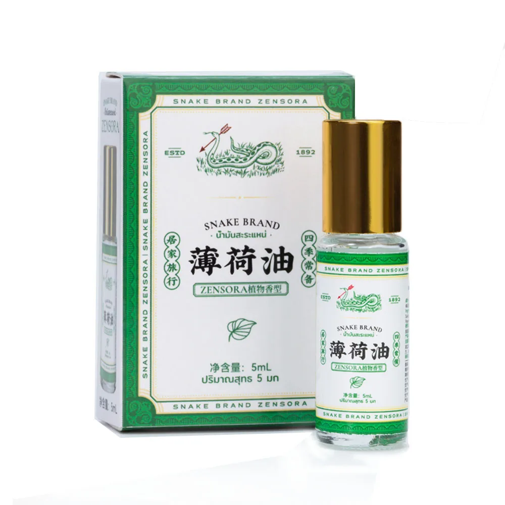 Snake Brand mint oil cooling oil ball flower fragrance anti-mosquito bite Fengyoujing Massage Essential Oils 5ml