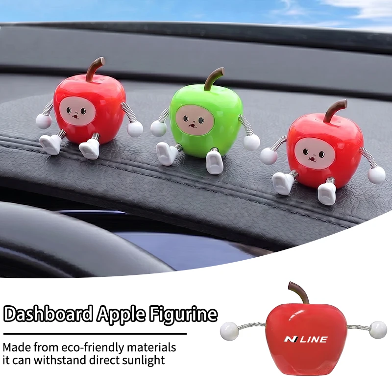 Car Dashboard Apple Ornaments ABS Decoration Auto Interior Accessories For Hyundai N Line Performance I30 I40 Sonata Elantra view 4