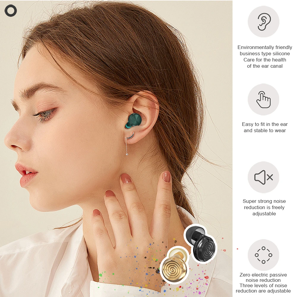 Olyga Adjustable High Fidelity Earplugs Sound Insulation and Noise Reduction Sleep Music Outdoor Earplugs Anti-noise