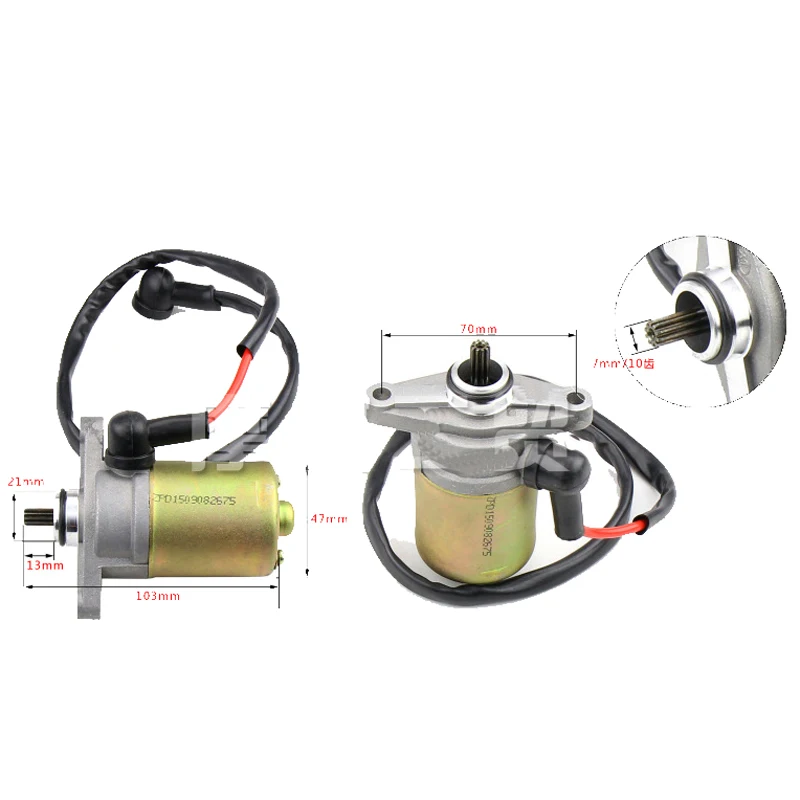 

Motorcycle Parts Electric Starting Motor for Kymco Baotian Wangye Jonway Haojin GY650 GY6-60 GY680 GY6100 Scooter Engine Starter
