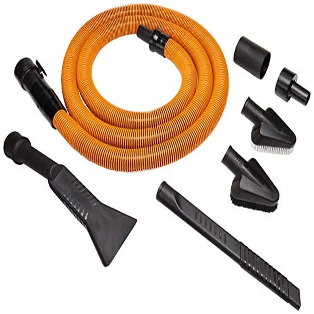 Compact Portable Wet Dry Vac with 5.0 HP Motor & Auto Detailing Vacuum Hose Kit