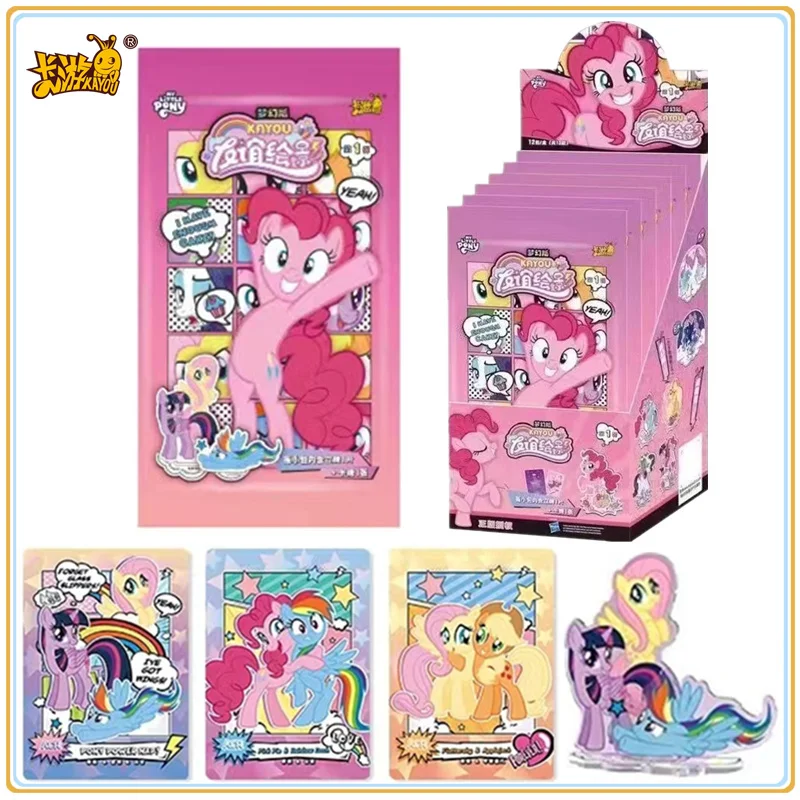 

KAYOU Original My Little Pony Card & Stand Twilight Sparkle Rainbow Dash Starlight Glimmer Anime Collectible Card Toy Kids Gifts