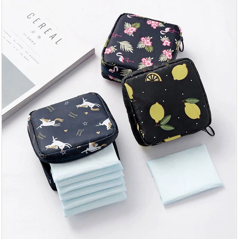 

Tampon Storage Bag For Women Sanitary Bag Cute Sanitary Pad Pouch Girl Sanitary Napkin Bag Portable Lipstick Makeup Organizer