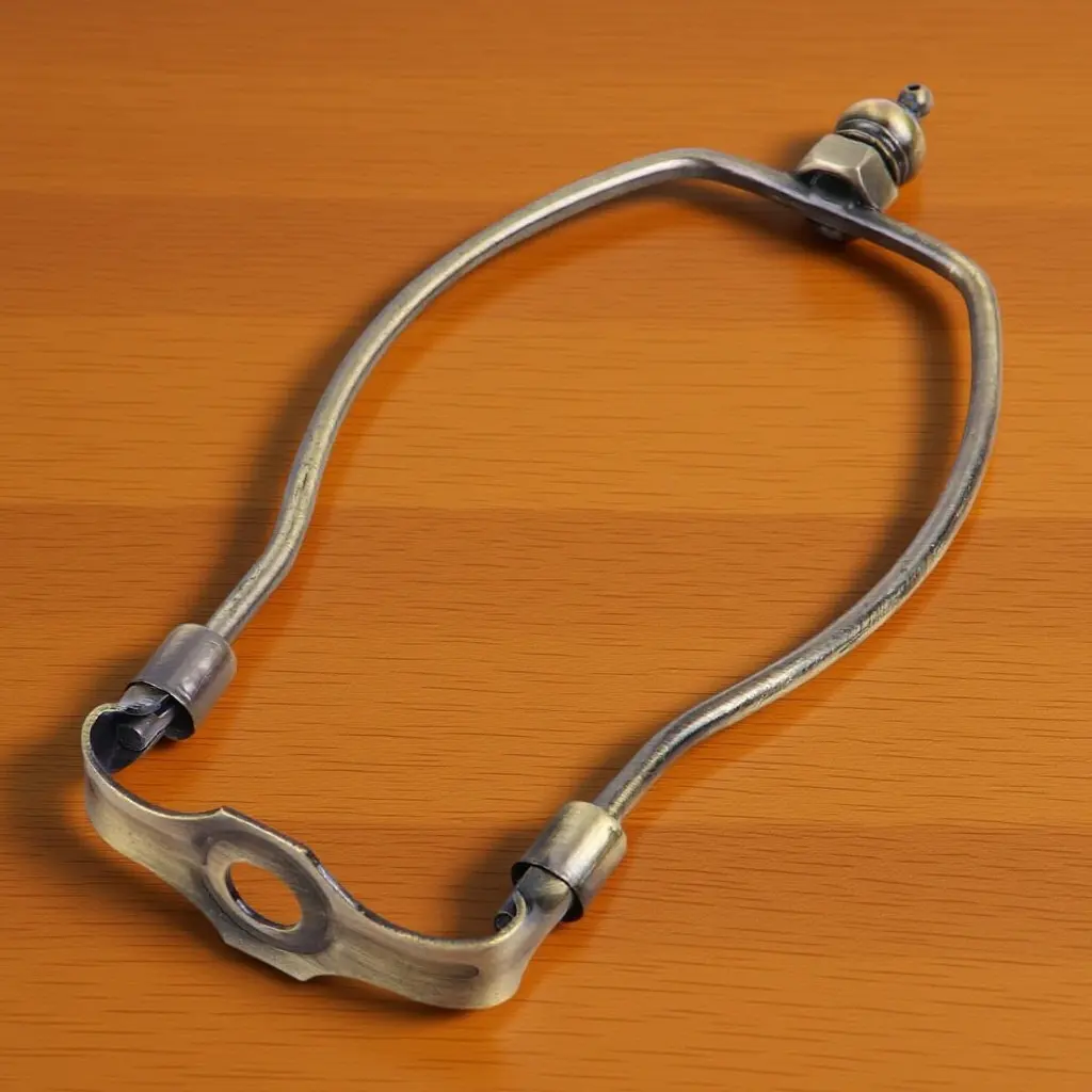 

1 шт. железный кронштейн для абажура в форме рога, 6 дюймов, бронзовый, с отверстием 10 мм, рамка для настольной/напольной лампы, декоративный держатель