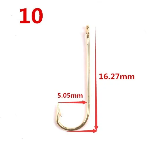 100pcs Long Shank Aberdeen Fishing Hooks Fresh Water Living Baits Hook Fish Jig Hooks PanFish Crappie Fishing Tackle Hook Gold