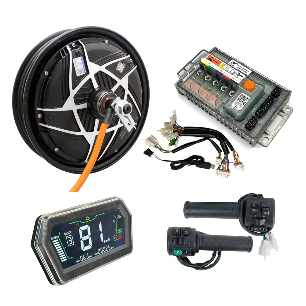 DKMOTOR 10 Inch 2000W Motor DK72280S Controller Waterproof LCD Speedometer Set Brushless Permanent Magnet Can Reach 80km/h