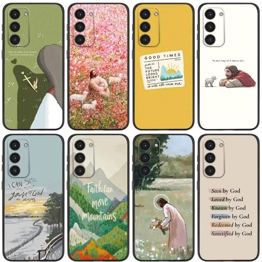 

Bible Jesus Christian Verse Phone Case For Samsung Galaxy A20,21s,22,31,32,52,53,72,73,80,91 Soft Silicone Black Cover