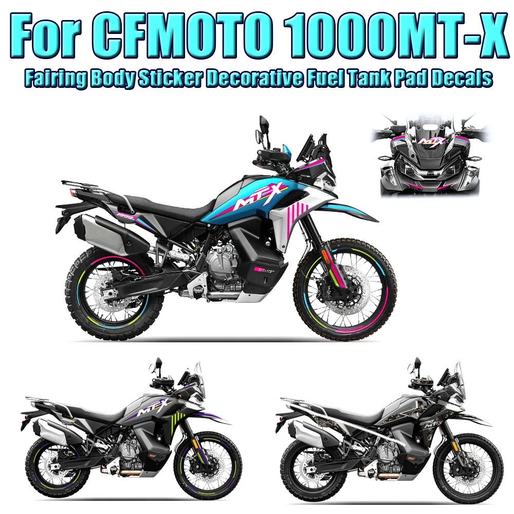 

Motorcycle Modified Body Front Protection Stickers Decorative Sticker Decals Accessories For CFMOTO 1000MT-X 1000MTX 1000MT X