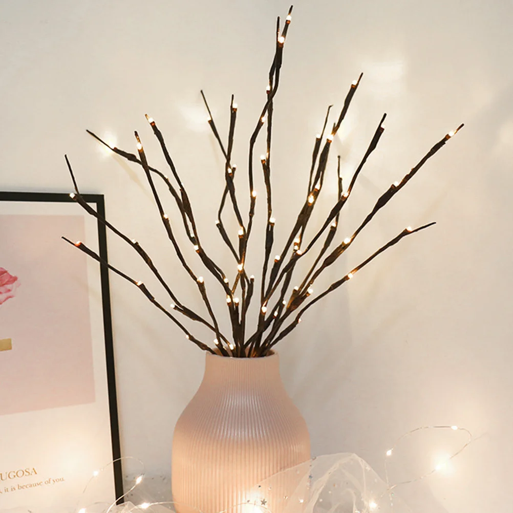 3 uds 20Led rama de luces simulada para el hogar dormitorio estudio decoración Led rama de árbol lámpara decoración fiesta Diy decoración de luz para el hogar