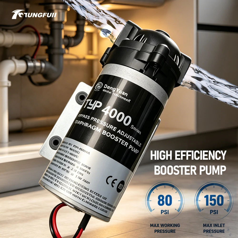 Household RO Water Purifier Booster Pump 36V DC Self-Priming Diaphragm Motor 2500mL/min for Reverse Osmosis System