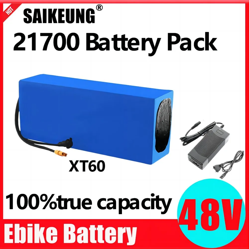 21700 Lithium Battery Pack 48V 20Ah 30Ah 35 40Ah 50Ah 25Ah Ebike Electric Bike Motorcycle Accu Akku 300w-3000w with BMS Charger