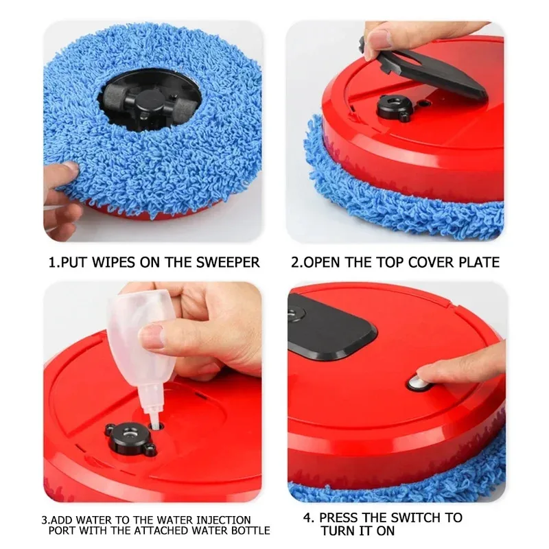 2026New Smart Sweeping and Mop Robot Vacuum Cleaner Household Rechargeable Dry and Wet Home Appliance With Humidifying Spray