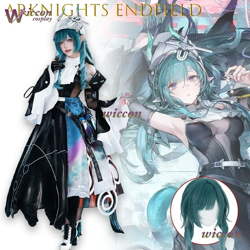 YesOk Arknights Endfield Xaihi Glowing Tactical Armor Full Set Cyberpunk Roleplay Costume Women Halloween Party Sexy Lolita