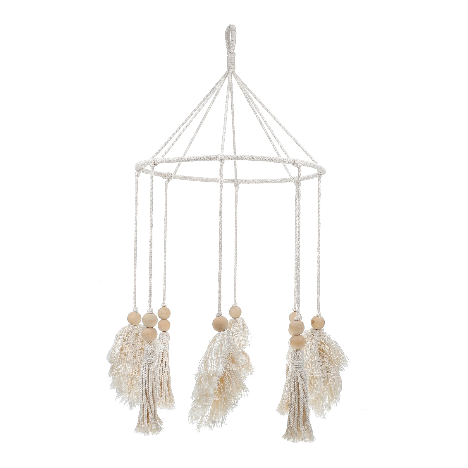 Wall Hanging Decor Leaf Shape Tassel Pendant Home Adornment Eco Friendly Material Bedroom Background Accessories