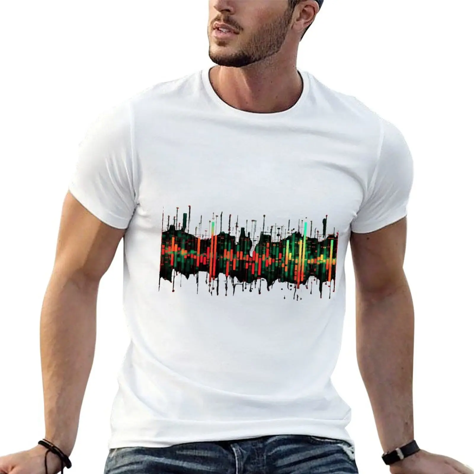 Market Pulse Spectrum T-Shirt boys animal print vintage anime shirt t shirts for men cotton